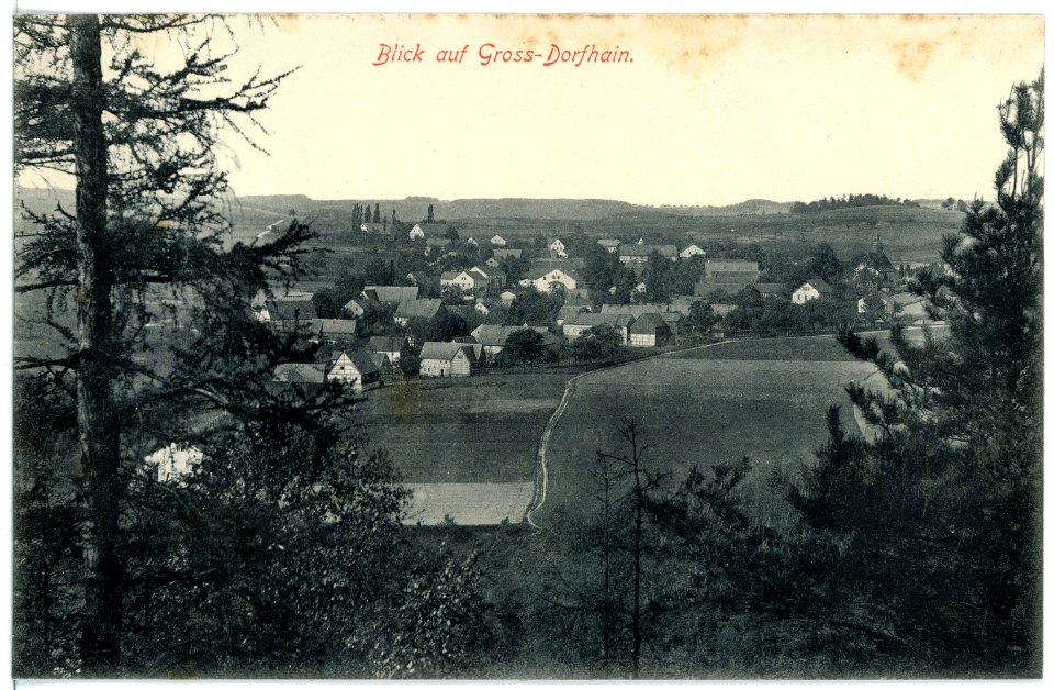 15976-Groß - Dorfhain-1913-Blick auf Groß-Dorfhain-Brück & Sohn Kunstverlag