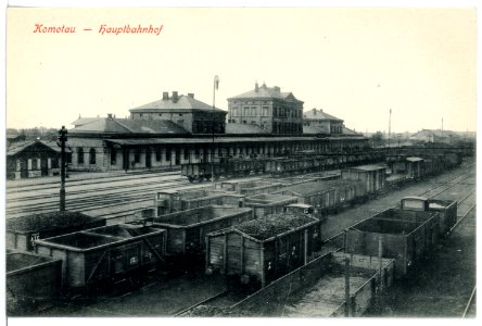 15836-Komotau-1913-Hauptbahnhof-Brück & Sohn Kunstverlag