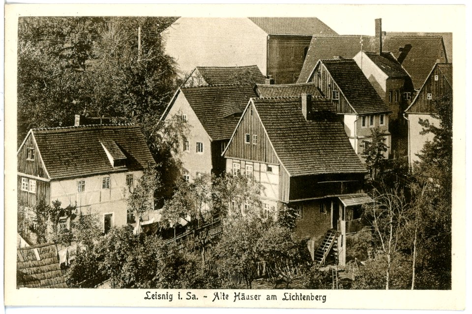 17249-Leisnig-1913-Alte Häuser am Lichtenberg-Brück & Sohn Kunstverlag