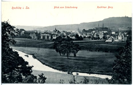 17147-Rochlitz-1913-Blick auf Rochlitz vom Schellenberg-Brück & Sohn Kunstverlag