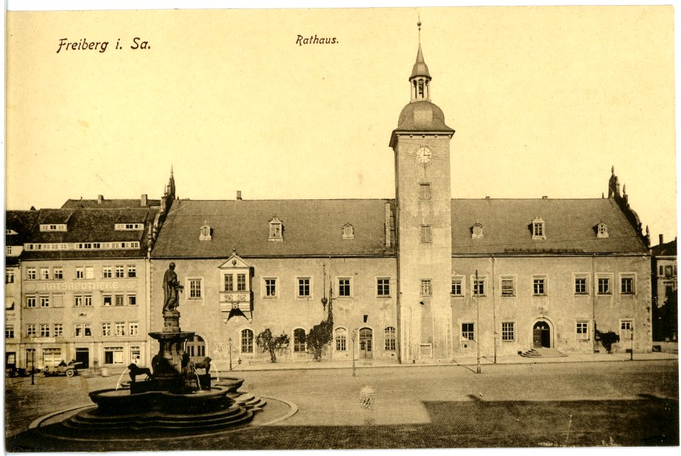 17278-Freiberg-1914-Rathaus-Brück & Sohn Kunstverlag