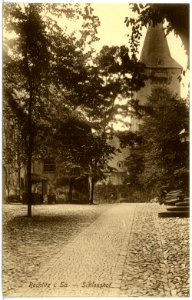 17161-Rochlitz-1913-Schloßhof-Brück & Sohn Kunstverlag