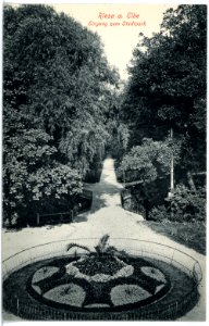 17150-Riesa-1913-Eingang zum Stadtpark-Brück & Sohn Kunstverlag