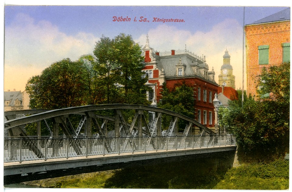 15903-Döbeln-1913-Königsstraße-Brück & Sohn Kunstverlag