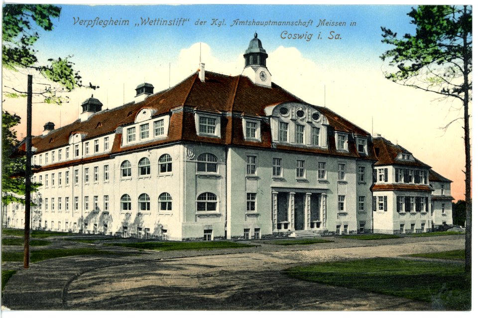16704-Coswig-1913-Verpflegeheim Wettinstift-Brück & Sohn Kunstverlag