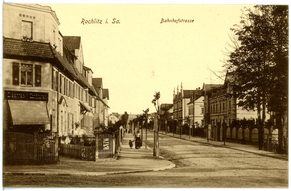 17164-Rochlitz-1913-Bahnhofstraße-Brück & Sohn Kunstverlag