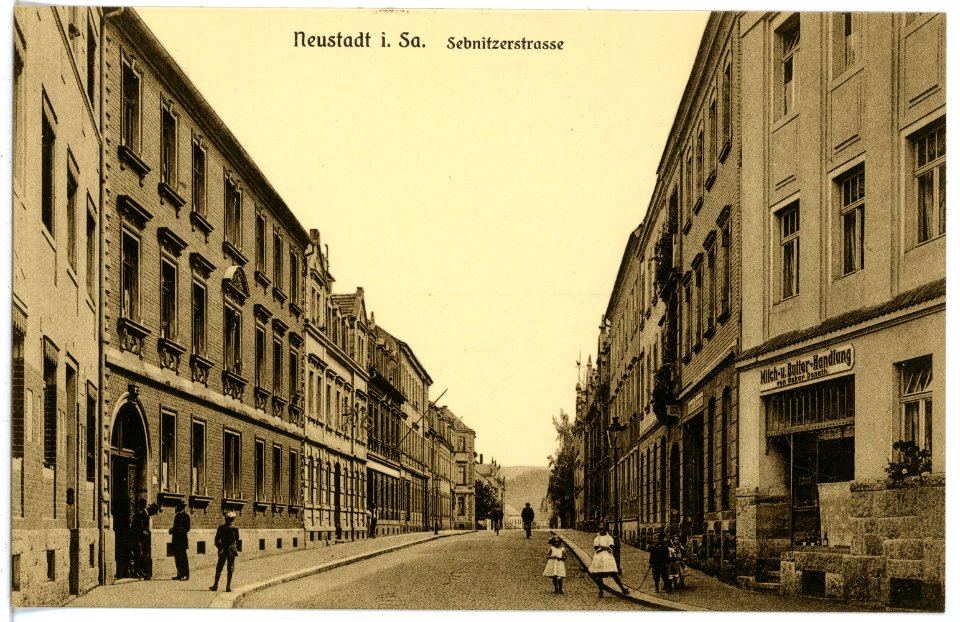 16766-Neustadt-1913-Sebnitzer Straße-Brück & Sohn Kunstverlag