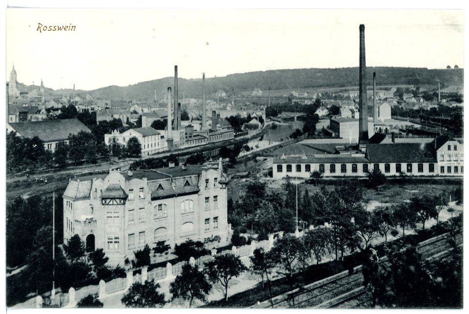15811-Roßwein-1913-Blick auf Roßwein-Brück & Sohn Kunstverlag