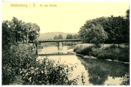 16421-Waldenburg-1913-Muldenpartie-Brück & Sohn Kunstverlag