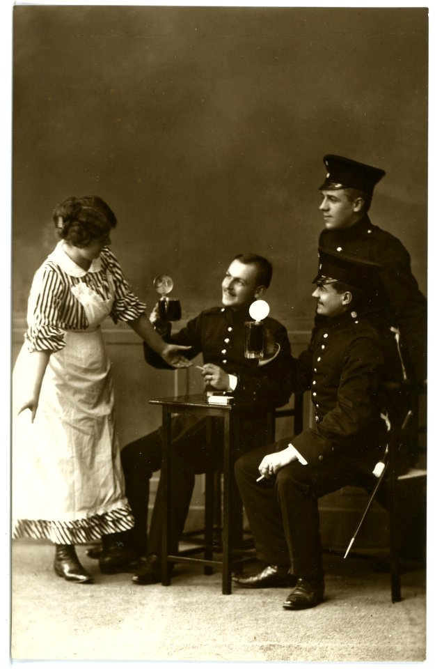 16133-Meißen-1913-Schützen Im Wirtshaus-Brück & Sohn Kunstverlag