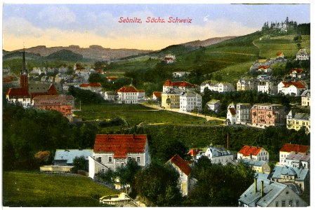 17106-Sebnitz-1913-Blick auf Sebnitz-Brück & Sohn Kunstverlag