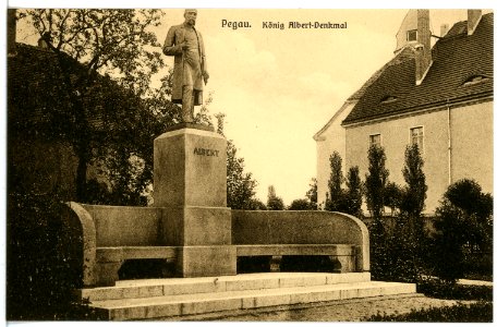16407-Pegau-1913-König-Albert-Denkmal-Brück & Sohn Kunstverlag