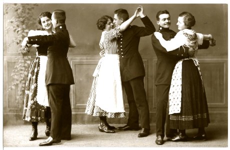 16042-Meißen-1913-Schützen Tanzserie-Brück & Sohn Kunstverlag