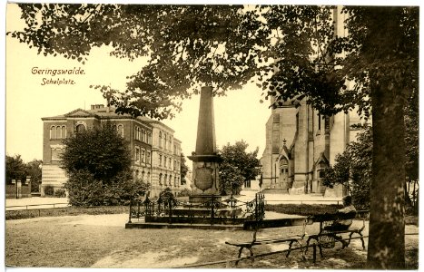 16646-Geringswalde-1913-Schulplatz-Brück & Sohn Kunstverlag