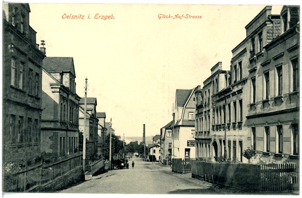 17036-Oelsnitz-1913-Glück-Auf-Straße-Brück & Sohn Kunstverlag