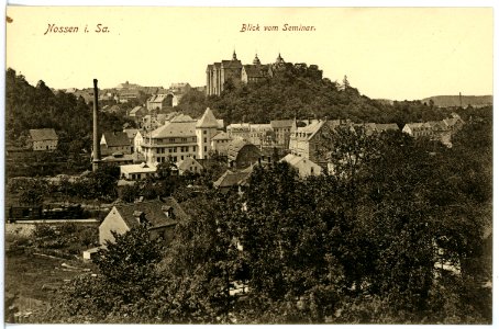 16684-Nossen-1913-Blick vom Seminar auf Nossen-Brück & Sohn Kunstverlag