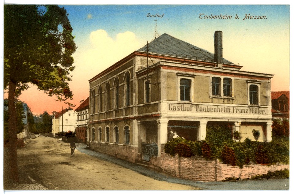 16645-Taubenheim (Klipphausen)-1913-Gasthof-Brück & Sohn Kunstverlag