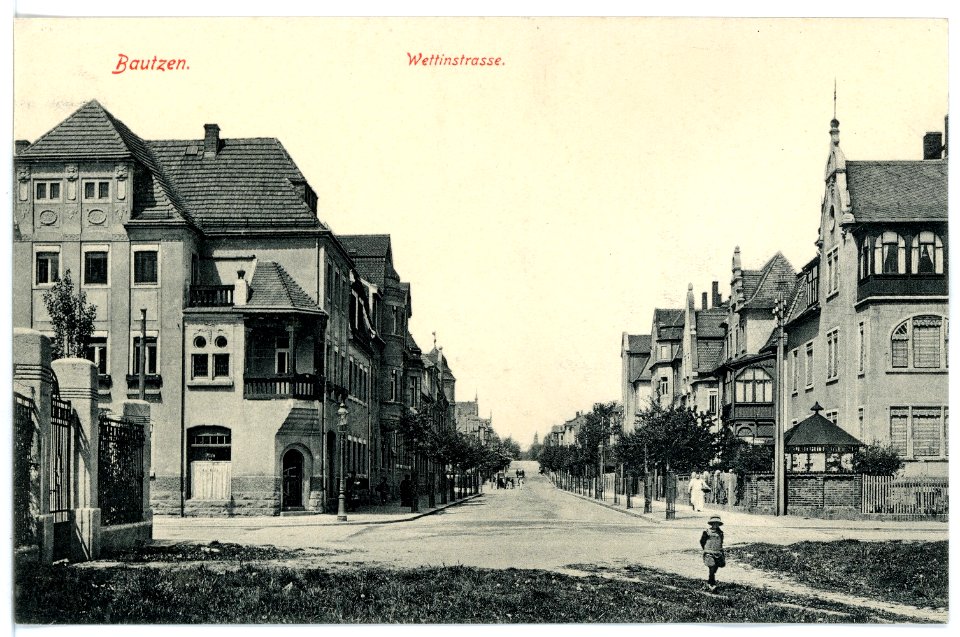 15849-Bautzen-1913-Wettinstraße-Brück & Sohn Kunstverlag