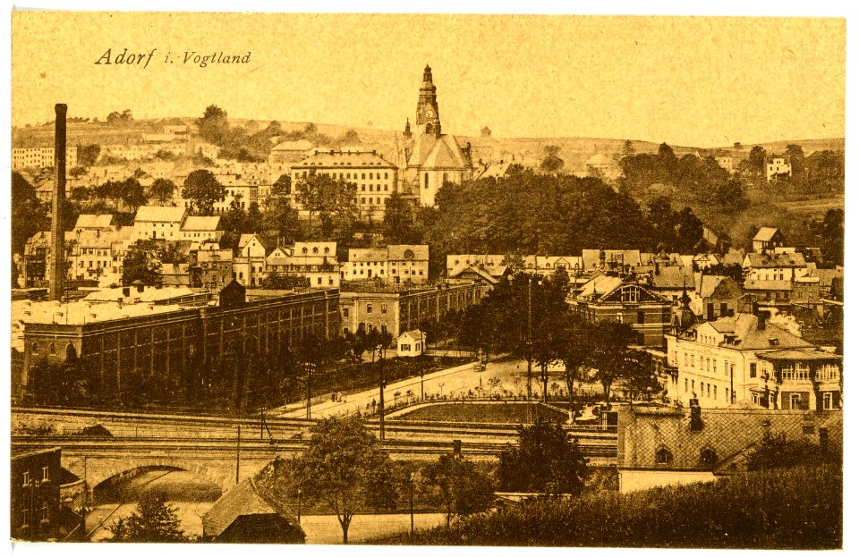 17096-Adorf-1913-Blick auf Adorf-Brück & Sohn Kunstverlag