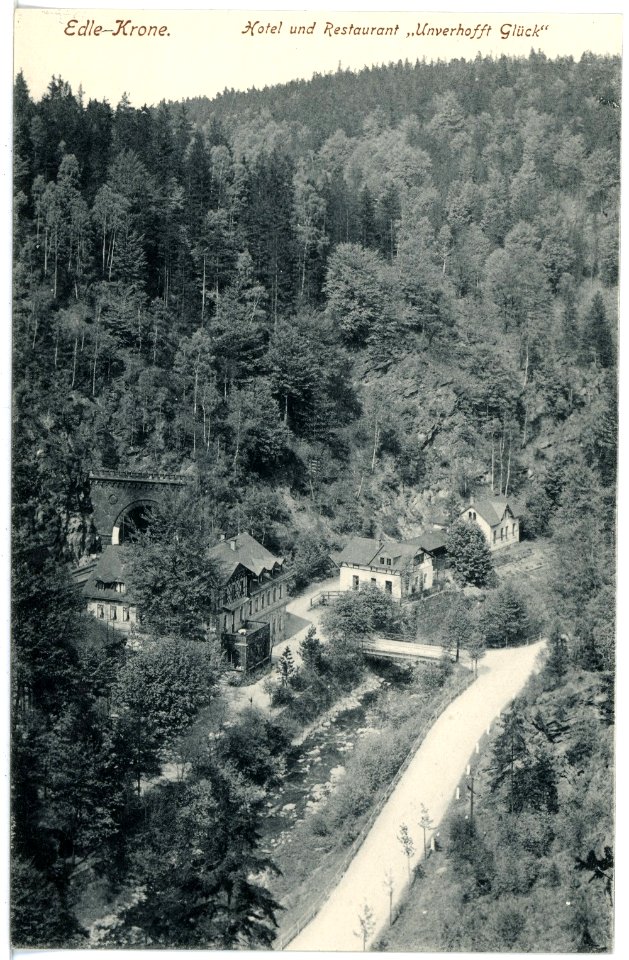17000-Edle Krone-1913-Hotel und Restaurant "Unverhofft Glück"-Brück & Sohn Kunstverlag