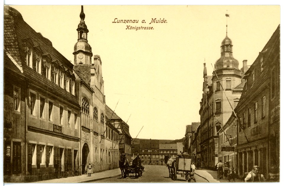 16397-Lunzenau-1913-Königstraße-Brück & Sohn Kunstverlag