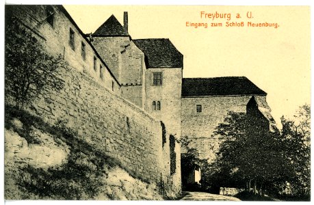 16457-Freyburg-1913-Eingang zum Schloß Neuenburg-Brück & Sohn Kunstverlag