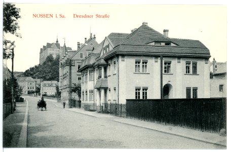 15888-Nossen-1913-Dresdner Straße-Brück & Sohn Kunstverlag