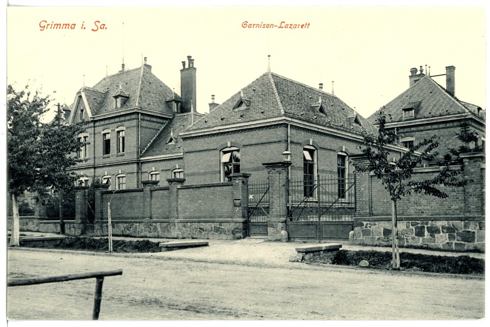 17001-Grimma-1913-Garnison Lazarett-Brück & Sohn Kunstverlag