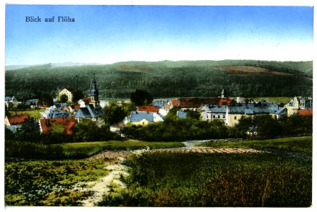 16000-Flöha-1913-Blick auf Flöha-Brück & Sohn Kunstverlag