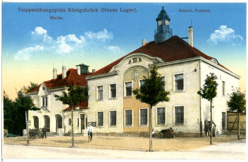18361-Königsbrück-1914-Neues Lager - Wache - Kaiserliches Postamt-Brück & Sohn Kunstverlag