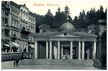 16367-Marienbad-1913-Kreuzbrunnen-Brück & Sohn Kunstverlag