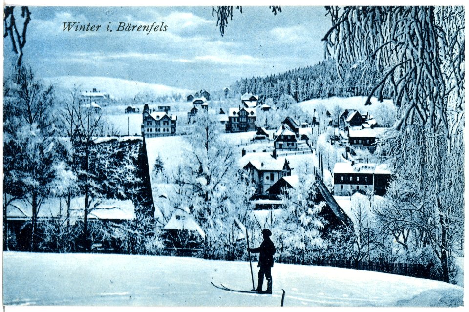 18364-Bärenfels-1914-Blick auf Bärenfels im Winter-Brück & Sohn Kunstverlag
