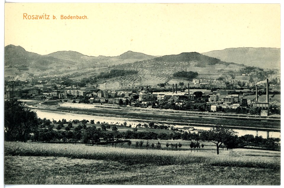 16280-Rosawitz-1913-Blick auf Rosawitz-Brück & Sohn Kunstverlag