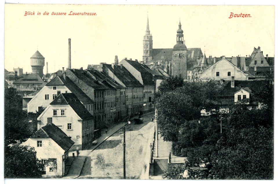 15861-Bautzen-1913-Äußere Lauenstraße-Brück & Sohn Kunstverlag