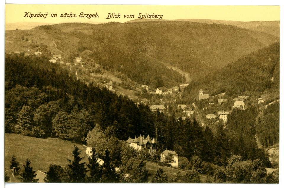 16262-Kipsdorf-1913-Blick auf Kipsdorf vom Spitzberg-Brück & Sohn Kunstverlag