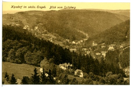 16262-Kipsdorf-1913-Blick auf Kipsdorf vom Spitzberg-Brück & Sohn Kunstverlag