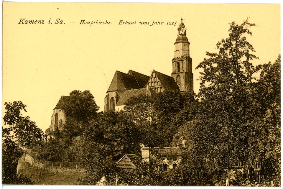 18202-Kamenz-1914-Hauptkirche-Brück & Sohn Kunstverlag