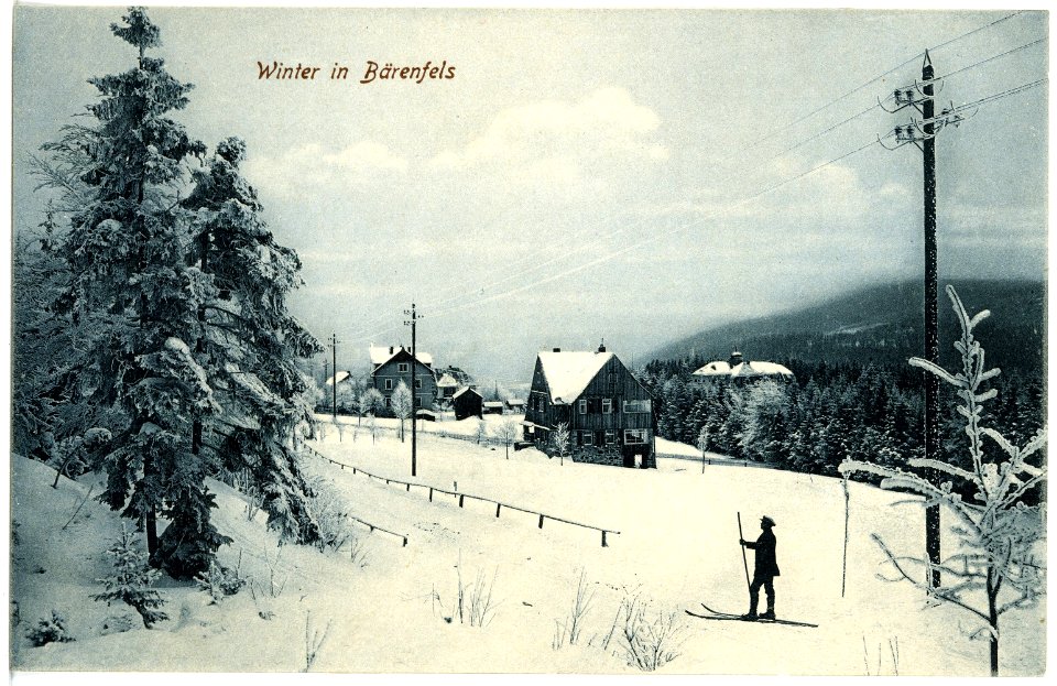 18368-Bärenfels-1914-Blick auf Bärenfels im Winter-Brück & Sohn Kunstverlag