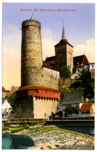 16433-Bautzen-1913-Alte Wasserkunst und Michaeliskirche-Brück & Sohn Kunstverlag