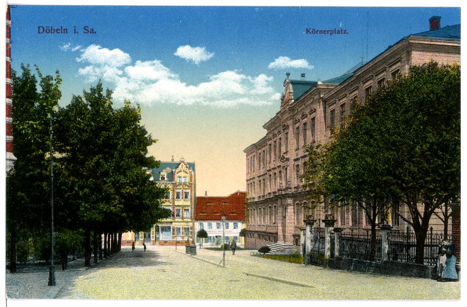 15918-Döbeln-1913-Körnerplatz-Brück & Sohn Kunstverlag