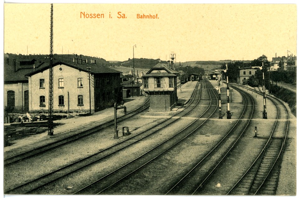 16289-Nossen-1913-Bahnhof-Brück & Sohn Kunstverlag