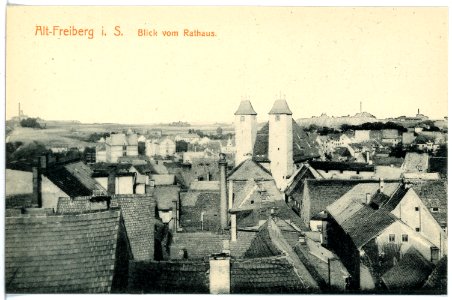 16763-Freiberg-1913-Blick auf Freiberg vom Rathaus-Brück & Sohn Kunstverlag