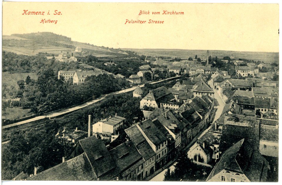 18319-Kamenz-1914-Blick auf Kamenz vom Kirchturm-Brück & Sohn Kunstverlag