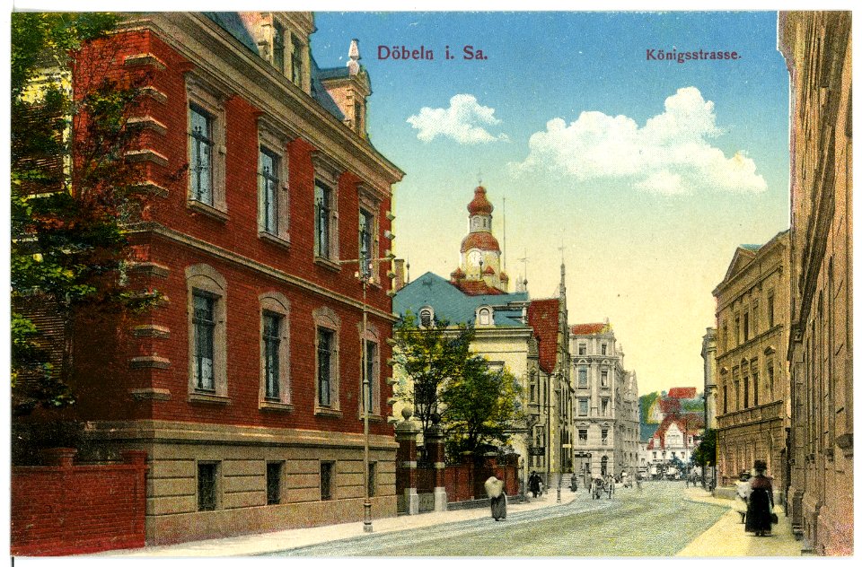 15912-Döbeln-1913-Königsstraße-Brück & Sohn Kunstverlag
