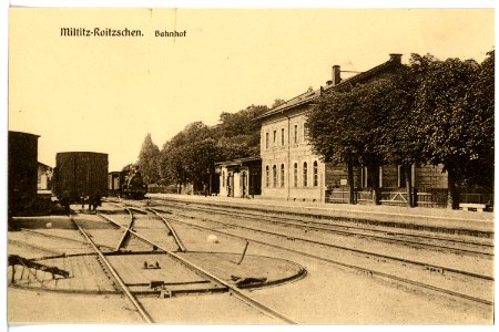 16316-Miltitz-Roitzschen-1913-Bahnhof-Brück & Sohn Kunstverlag