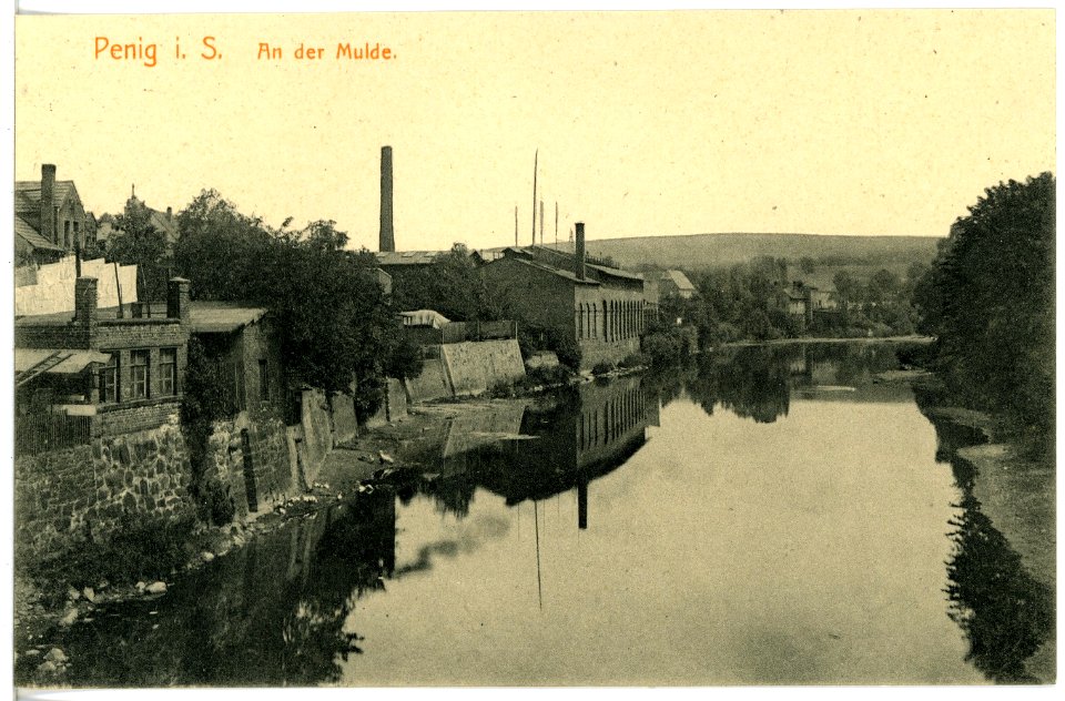 16377-Penig-1913-Muldenpartie-Brück & Sohn Kunstverlag
