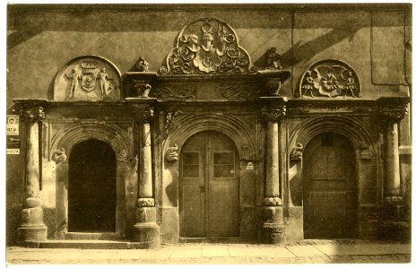 16415-Penig-1913-Portale am Rathaus-Brück & Sohn Kunstverlag