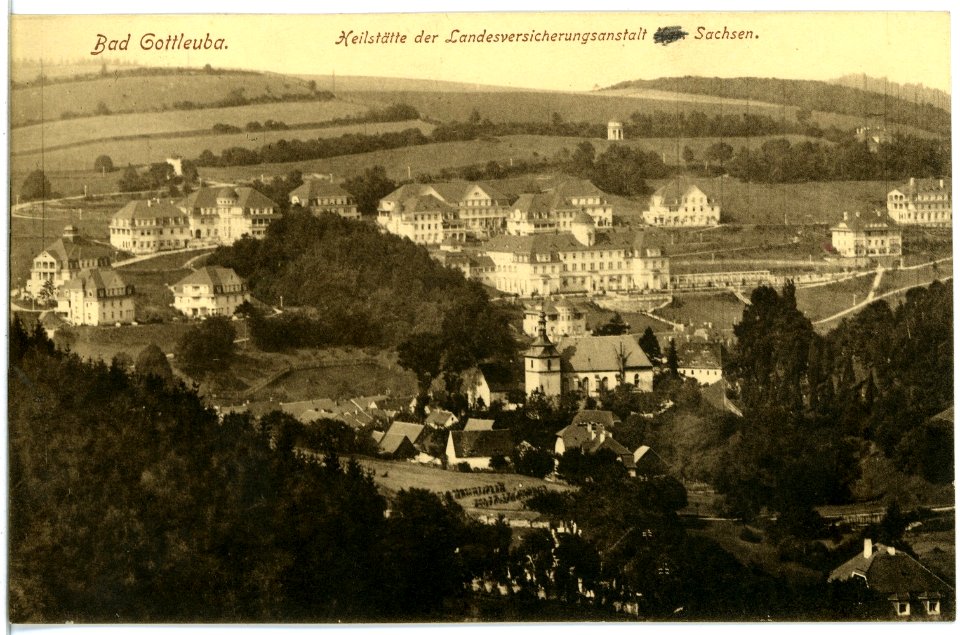 18349-Bad Gottleuba-1914-Genesungsheim-Brück & Sohn Kunstverlag