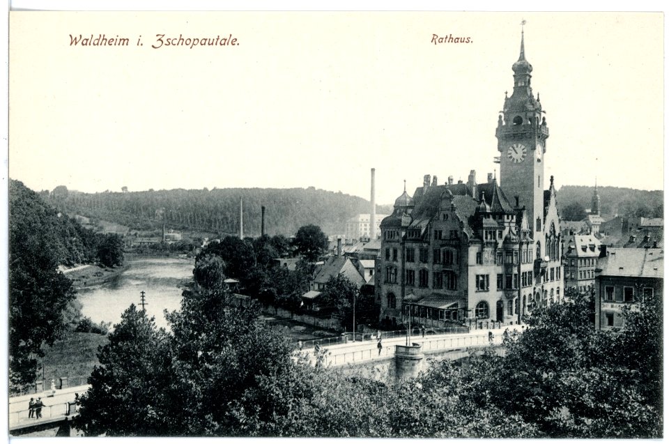 16669-Waldheim-1913-Rathaus-Brück & Sohn Kunstverlag