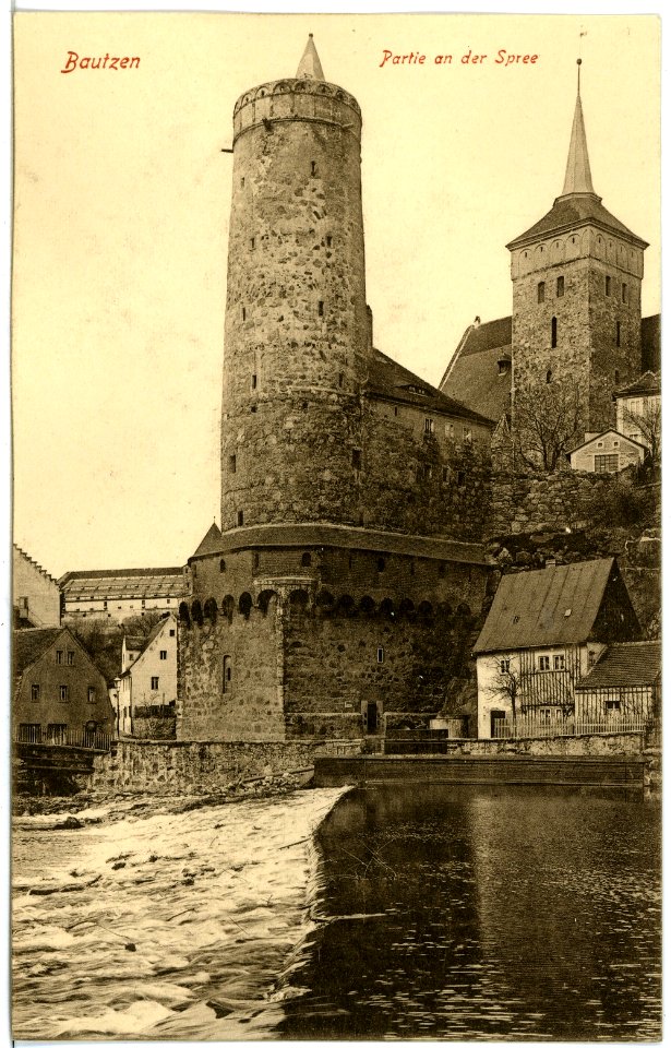 18762-Bautzen-1915-Partie an der Spree-Brück & Sohn Kunstverlag